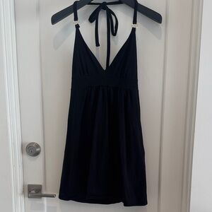 Black Halter-tie Dress - Sm